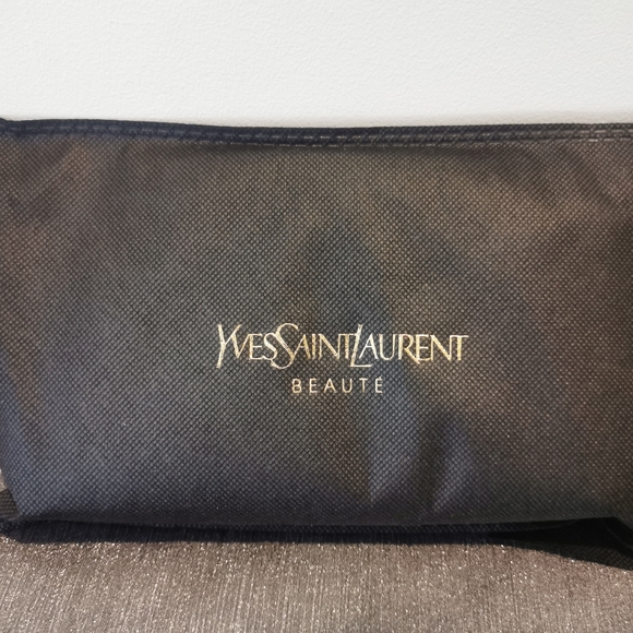 Yves Saint Laurent YSL Beaute Makeup Cosmetic Bag Toiletry Travel Pouch Black - Picture 11 of 11